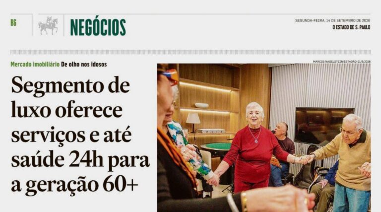 O São Pietro Sênior é destaque no jornal O Estado de S. Paulo